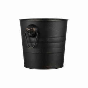 Seau à glace en métal doré antique avec poignée, accessoires pour hôtels et bars, seau à glace en métal fait à la main, refroidisseur à vin - Product Image 3