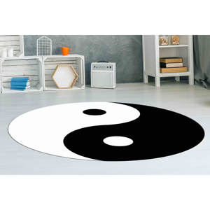 Yin Yan Symbol Printed Rug: Modern, Circle, Custom, <b>Door</b> <b>Mat</b>, Step Rug,Velvet Rug - Product Image 2