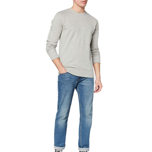 Logo personnalisé streetwear hommes sweat bord coupé polaire coton sans cordes ourlet brut sweatshirts pour hommes - Product Image 3