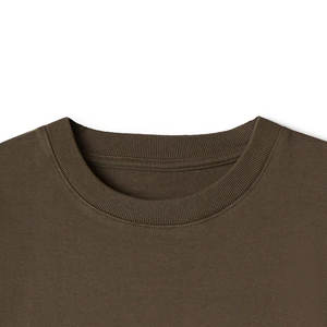 Camiseta de algodón 100% de gran tamaño de calidad Hgn-End de 300gsm para hombre, camiseta de manga corta de Color sólido de tendencia, ropa de calle - Product Image 4