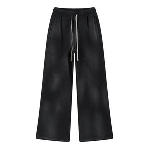 Chándal de pantalón holgado de gran tamaño personalizado de alta calidad, pantalones de chándal de algodón pesados esenciales con estilo frontal plano, nuevo aspecto Formal - Product Image 2