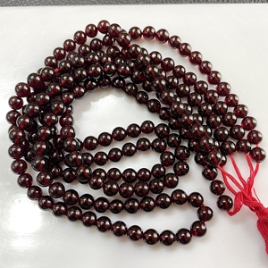 Granate rojo, cuentas redondas lisas de 6mm, piedras preciosas naturales, hebra de 16 pulgadas, buena calidad para la fabricación de joyas - Product Image 3