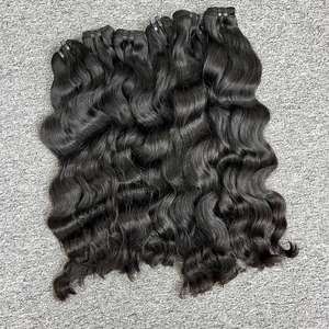 Vague naturelle de meilleure qualité dans les cheveux de trame, 100% cheveux humains, cheveux bruts cambodgiens un donneur - Product Image 4