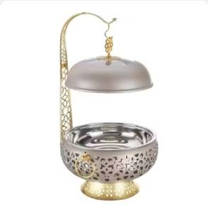 Premium Design Decorative Casserole Dish Made of Stainless Steel <b>Food</b> Server <b>Warm</b> Hot Pot <b>Food</b> Heated Pot in Reasonable Price - Product Image 1