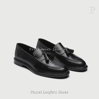 Chaussures mocassins en cuir de qualité supérieure pour l'exportation, design antidérapant tendance pour un confort optimal au bureau, rehaussant la taille
