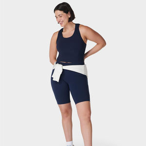 2025 verano personalizado de alta calidad cintura elástica Mujer Pantalones cortos deportes gimnasio Yoga pantalones cortos para mujeres hechos en Pakistán servicio OEM - Product Image 1