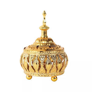 Mid-East Luxury Incense Brass Antique Hand-Crafted Metal Lobandan Incense <b>Burner</b>/<b>Bakhoor</b> <b>Burner</b> - Product Image 6