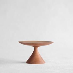 Round Acacia Wood Cake Stand with Elegant Design Ideal for <b>Dessert</b> Counter and Home Kitchen Decoration - Product Image 1