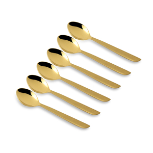 Ensemble de couverts modernes en acier inoxydable au fini mat, couverts à angle en L pour restaurant, mariage, fête, y compris cuillère et fourchette - Product Image 2