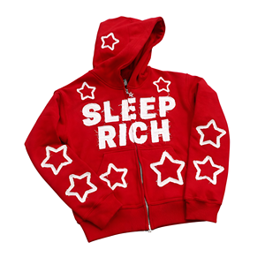 Custom Men's Hoodie Distressed Patches Heavyweight 100% Cotton Winter High Quality Hoodies - Product Image 1