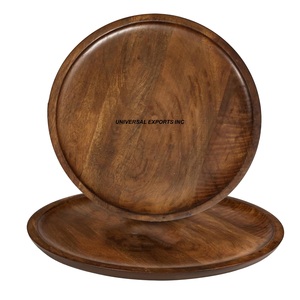 Plaque de chargeur en bois fini personnalisé Design attrayant fait à la main sous la plaque classique élégante plaque de chargeur de gros - Product Image 5