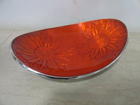 Orange Platter Oval 10 Inch