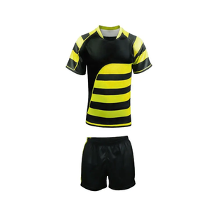 Prix bas quantité minimale de commande bon marché numéro de nom de conception personnalisée ensemble d'uniformes de short en jersey imprimé par sublimation à manches courtes - Product Image 1