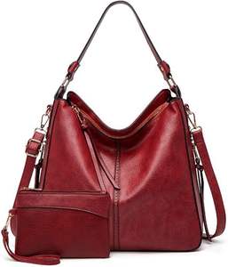 Bolso de Hombro de Cuero PU para Mujer, Bolso de Mano Casual de Alta Calidad, Diseño Moderno Clásico Antiguo, Personalizable - Product Image 5