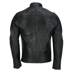 Customizable Men's Winter Leather <b>Jacket</b> with Stand-up Collar Comfortable Plus Size New Leather Clothing - Product Image 3