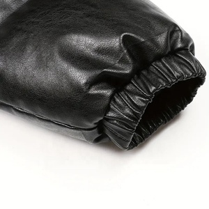 Chaqueta acolchada de burbujas de invierno personalizada para hombre con cremallera PU al aire libre acolchado cálido a prueba de viento chaqueta de calle - Product Image 3