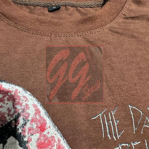 Ggsport เสื้อยืดผ้าฝ้าย100% 250 GSM สำหรับผู้ชายพิมพ์ลายไม่รู้สึกถึงเนื้อผ้าเย็บสะอาด - Product Image 3