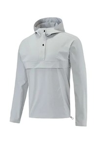 Unisex Button Neck Hoodie Loose Warm Training Adult Sports <b>Shirt</b> 3D Embroidery Solid Pattern Autumn Woven Running Jacket T-<b>shirt</b> - Product Image 5