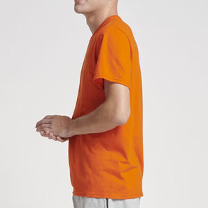 Venta al por mayor 100% algodón O-cuello camiseta de los hombres logotipo personalizado diseño de lujo de manga corta con patrón sólido de tela de punto - Product Image 4