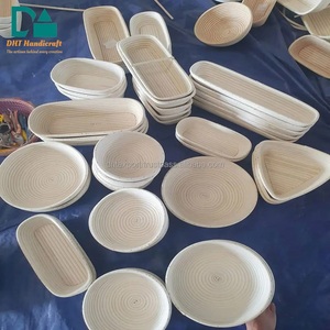 ที่อบขนมปังแบบเต็มชุดมาใหม่ทำจากหวายแบบแบนเนตันอบด้วย D18cm งานฝีมือ DHT - Product Image 2