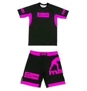 2025 vente en gros hommes MMA Spandex Polyester vêtements de sport respirant Arts martiaux porter - Product Image 5