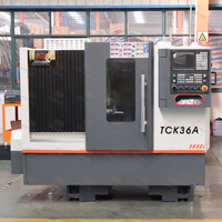 Tour CNC industriel automatique TCK36A de qualité industrielle pour le travail des métaux avec tourelle motorisée pour le traitement des filetages – Vente directe usine