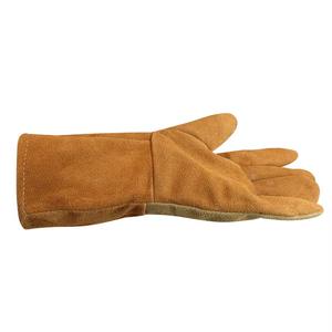 Venta al por mayor Guantes de soldadura, Guantes de soldador largos de piel de vaca, Guantes de protección laboral resistentes al desgaste y aislantes del calor - Product Image 3