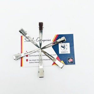 Pinzas para cortar el pelo de acero inoxidable con acabado plateado personalizadas de calidad superior al por mayor, herramientas para extensiones de pelo, material metálico - Product Image 2