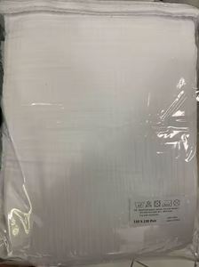 Ihram 100% Algodón, Muselina de 4 Capas, Transpirable, para Primavera, Hecho en Turquía, Color Blanco, Antitranspirante, Hidrófilo, de Una Sola Tejido - Product Image 2