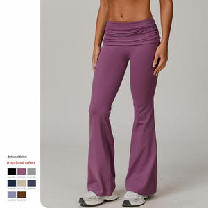 Conjunto de Yoga de Dos Piezas de Cintura Alta para Mujer, Venta al por Mayor Personalizada, Sujetador Deportivo y Leggings de Punto Sin Costuras, Ropa Deportiva Informal - Product Image 5