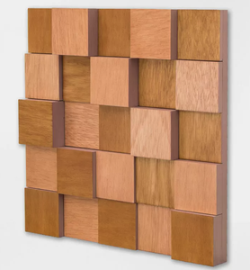 บล็อกไม้ตกแต่งผนังลายเรขาคณิต 3 มิติ - Product Image 4