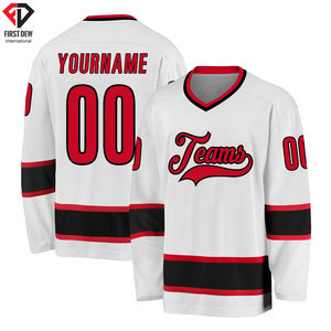 Camiseta personalizada de calidad Premium para hombres, venta al por mayor, lisa, en blanco, paquistaní, impresión por sublimación, manga larga, cuello en V, Hockey sobre hielo - Product Image 5