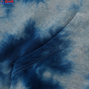 Usine en gros à capuche homme sport personnalisé hommes cravate teinture à capuche personnalisé bases coton mélangé meilleure vente sport cravate teinture à capuche - Product Image 4