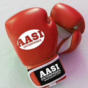 Gants de boxe pour hommes en cuir de vachette véritable, nouvelle conception avec étiquettes double et triple face, respirants, thermiques, écologiques, pour les sports quatre saisons - Product Image 1