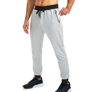 Pantalons de survêtement personnalisés pour hommes Pantalons d'entraînement de couleur unie Vêtements de sport à la mode avec poche Pantalon en coton - Product Image 2