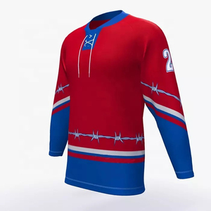 New Arrival Heat-Transfer Printing Summer Ice Hockey Jerseys Customized Logo Design Quick Dry Breathable Wholesale Best Quality - Product Image 2