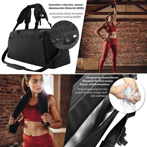 Bolsas de Gimnasio a Precio de Fábrica, Correa de Hombro Ajustable, Bolsa Deportiva de Viaje, Bolsa de Gimnasio con Compartimento para Zapatos, Hecha en Sialkot - Product Image 3