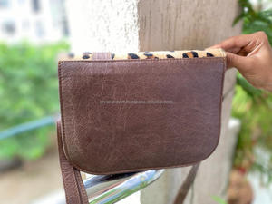 Western Style Animal Print Fur <b>Leather</b> <b>Handbag</b> <b>Leather</b> Women Stylish Sling Bag <b>Leather</b> Women Purse - Product Image 6