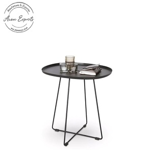 Bàn Sắt Tròn Bán Sỉ Củ<span class=keywords><strong>a</strong></span> Nhà Sản Xuất Bàn Phục Vụ Với Sơn Tĩnh Điện Màu Đen Đã Qua Sử Dụng Cho Bữ<span class=keywords><strong>a</strong></span> Sáng Bên Hồ Bơi - Product Image 1