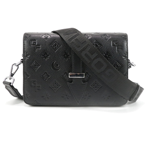 Bolso bandolera de cuero PU de lujo para hombre, bandolera impermeable, patrón geométrico, estilo de moda vintage para uso diario de negocios/ - Product Image 1