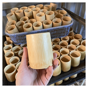 Gobelet en bambou, gobelet à boire en bambou pour jus, smoothies et boissons à emporter, origine Vietnam - Product Image 1