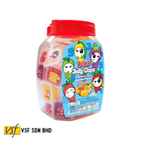 Aiiing Fruit Mini Jelly Cup Aiiing Jelly Bekers Met Nata De Coco Druiven Lychee Mango Aardbei Smaakstof 25G X 50 Stuks X 6 Potten