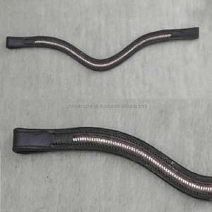 Venta caliente Top Trending Banda de cejas de caballo de cuero de canal vacío diseñada con 1 Fila de cristales transparentes pedrería mega Bling Brow Band - Product Image 4