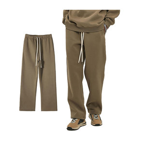 Pantalon pour hommes de style jogger léger à coupe droite avec design baggy 370gsm tissu respirant idéal pour une utilisation en automne - Product Image 4