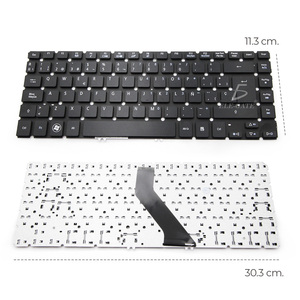 Clavier virtuel en plastique personnalisé pour Acer Aspire V5 471/431/481/471g/472, clavier à membrane combiné, espagnol, français, russe, conforme aux normes FCC et ROHS - Product Image 3