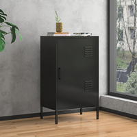 Buffet en métal moderne de luxe avec portes en acier Meubles en fer pour salle à manger et salon Usage domestique et rangement pour chambre à coucher
