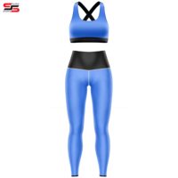 Ensemble de vêtements de sport pour femmes, taille plus, imperméable, avec strass, sans couture, pour le yoga et la remise en forme - 2 pièces