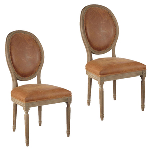 Chaises de salle à manger provinciales françaises en bois d'acajou Jepara antique Meubles de maison au design traditionnel en bois massif d'Indonésie - Product Image 2