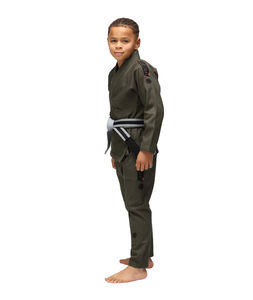 Prix d'usine de qualité chaude enfants Bjj Gis dans personnaliser Logo Jiu Jitsu brésilien 100% coton perle armure tissu en 450 GSM pour les enfants - Product Image 2