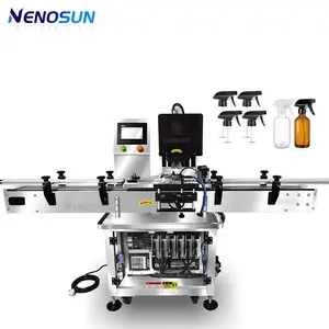 Nenosun Automatic Screw Capping Machine for Perfume Spice Juice Mineral Water Drinks Cosmetic Beverage PET Bottle Caps